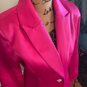 NWT!! FashionNova Hot pink blazer dress! L